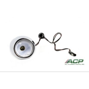 FORD MUSTANG 1967-1968 ENSEMBLE DE FEU DE RECUL COTE GAUCHE backup light housing left ACP FM-BB048 C7ZZ-15512-BR