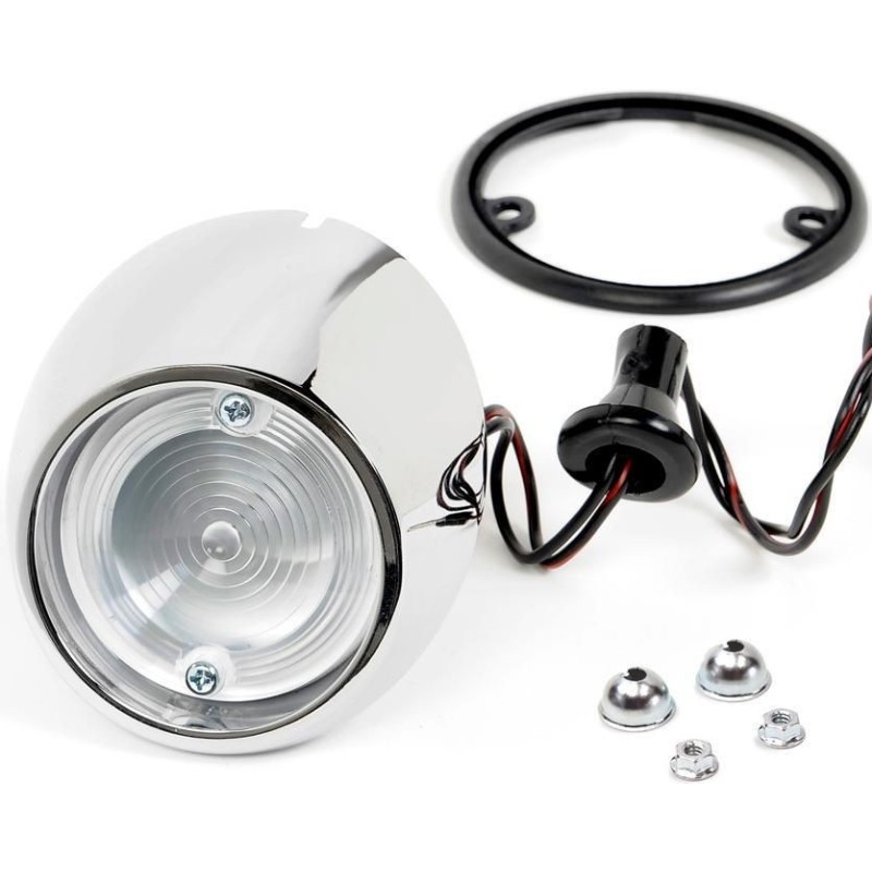 FORD MUSTANG 1965-1966 ENSEMBLE COMPLET DE FEU DE RECUL DROIT backup light assembly kit right ACP FM-BB045K C5ZZ-15511-KIT ***