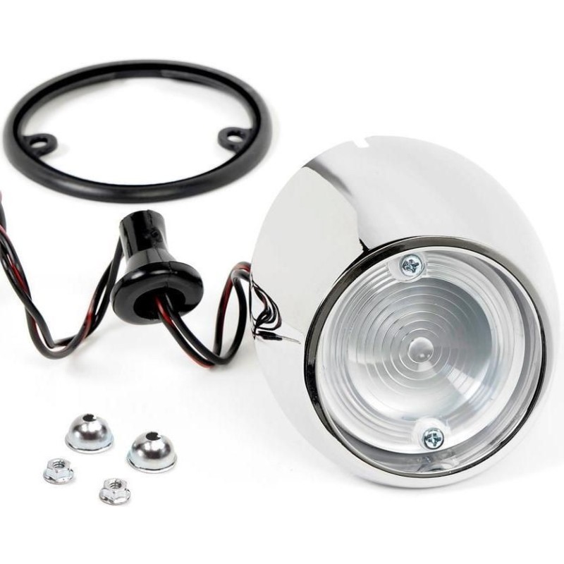 FORD MUSTANG 1965-1966 ENSEMBLE COMPLET DE FEU DE RECUL GAUCHE backup light assembly kit left ACP FM-BB046K C5ZZ-15512-KIT ***