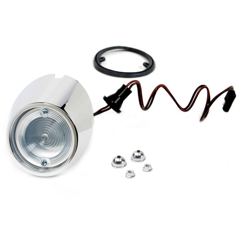 FORD MUSTANG 1967-1968 ENSEMBLE DE FEU DE RECUL SUR JUPE ARRIERE COTE DROIT PASSAGER backup light assembly kit right ACP FM-BB04
