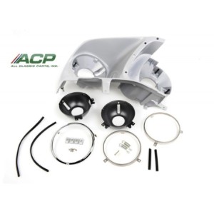 FORD MUSTANG 1969 SUPPORT OPTIQUE CUVELAGE DE PHARE FEU FOND DE LAMPE SOCLE DE LOGEMENT AVANT DROIT COTE PASSAGER headlamp bucke