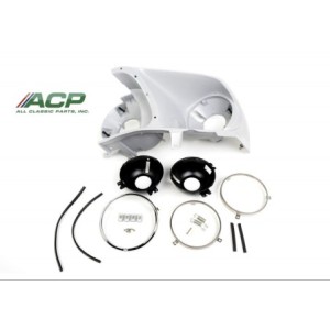 FORD MUSTANG 1969 SUPPORT OPTIQUE CUVELAGE DE PHARE FEU FOND DE LAMPE SOCLE DE LOGEMENT AVANT GAUCHE COTE CONDUCTEUR headlamp bu