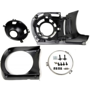 FORD MUSTANG 1965-1966 SUPPORT OPTIQUE CUVELAGE DE PHARE FEU FOND DE LAMPE SOCLE DE LOGEMENT DROIT COTE PASSAGER Headlamp bucket