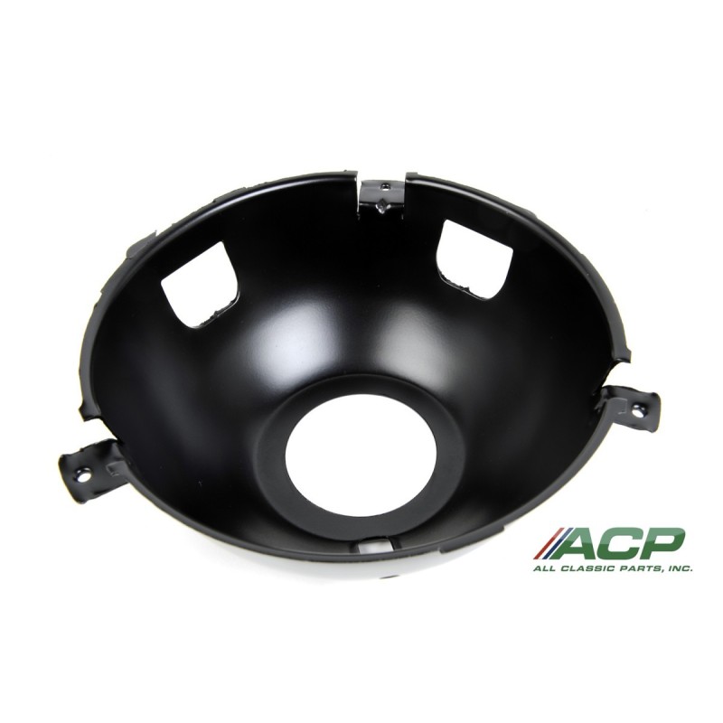FORD MUSTANG 1965-1966 SUPPORT OPTIQUE CUVELAGE DE PHARE FEU FOND DE LAMPE SOCLE DE LOGEMENT UNIVERSEL GAUCHE OU DROIT headlamp
