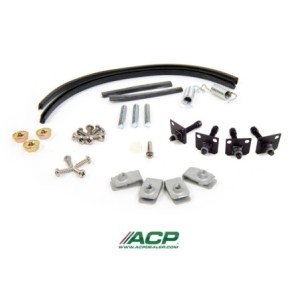 FORD MUSTANG 1969 KIT DE MONTAGE DES LAMPES DE PHARE 34 PIECES POUR UN SEUL COTE headlight assembly hardware kit 34 pcs (does 1