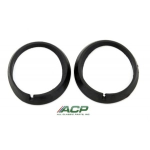 FORD MUSTANG 1964-1966 COUPE CABRIOLET FASTBACK PAIRE DE JOINTS DE SOCLE DE FEUX DE JUPE AVANT parking light gasket pair ACP FM