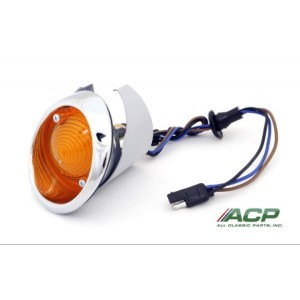 FORD MUSTANG 1964-1966 KIT DE PHARE DE PARKING GAUCHE COTE CONDUCTEUR (avec son ampoule) parking light assembly housing and reta
