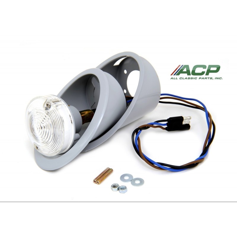 FORD MUSTANG 1967-1968 PHARE DE PARKING COMPLET AVANT DROIT parking light assembly housing and retainer kit right ACP FM-BP002 C