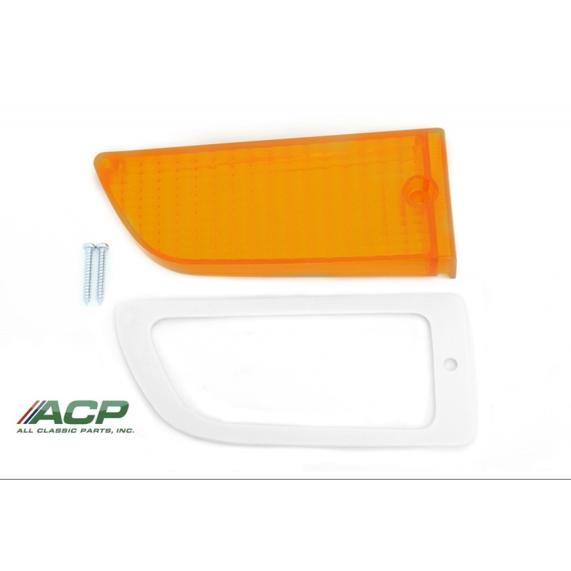 FORD MUSTANG 1971-1972 parking light lens w/ gasket