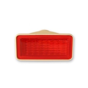 FORD MUSTANG 1969 REFLECTEUR FEUX DE POSITION AILE ARRIERE SOUS LICENCE FORD rear side marker light housing with red lens ACP FM