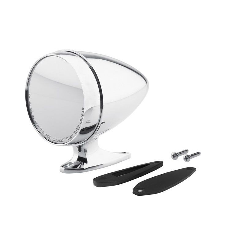 FORD MUSTANG 1965-1968 RETROVISEUR EXTERIEUR GAUCHE CONDUCTEUR BASE COURTE 81 mm outside mirror bullet short base driver side AC