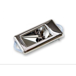 FORD MUSTANG 1969 SUPPORT CHROME INTERIEUR SUR PORTE POUR REGLAGE RETROVISEUR CONDUCTEUR outside Remote control Mirror Bezel Nut
