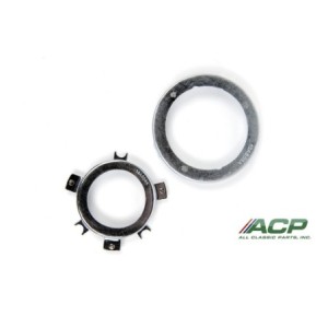 FORD MUSTANG 1965-1967 SET DE 2 PIECES POUR KLAXON PLAQUES DE CONTACT POUR VOLANT DELUXE GRAIN DE BOIS horn ring contact plate d