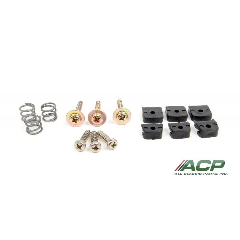 FORD MUSTANG 1965-1967 KIT REFECTION VOLANT DELUXE Deluxe steering wheel insulator hardware kit ACP FM-BH020 C5ZZ-13A890/1MK