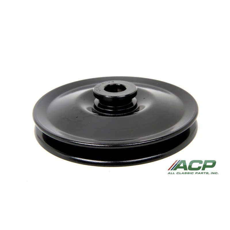 FORD MUSTANG 1965-1970 V8 POULIE DE POMPE DE DIRECTION ASSISTEE NOIR power steering pump pulley black (5 7/32 inch od