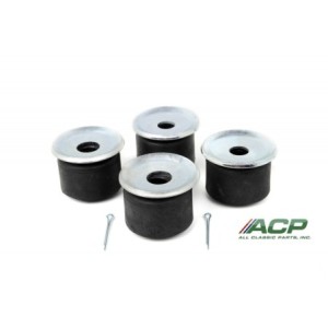 FORD MUSTANG 1965-1966 KIT DE SILENT BLOC POUR BARRE TIRAN strut rod bushing kit rubber 8 pieces set ACP FM-ES017D C4DZ-3A187A *