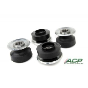 FORD MUSTANG 1967-1973 KIT COMPLET DE SILENT BLOC AVEC RONDELLES POUR BARRE TIRAN Strut rod bushings with washers ACP FM-ES017E