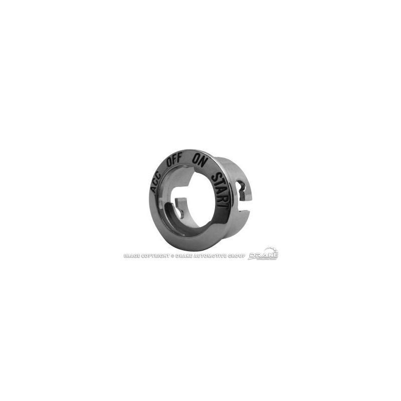 FORD MUSTANG 1964-1966 CHROME DE CONTACTEUR A CLE ignition switch bezel ACP FM-BI023A C3AZ-11584-A