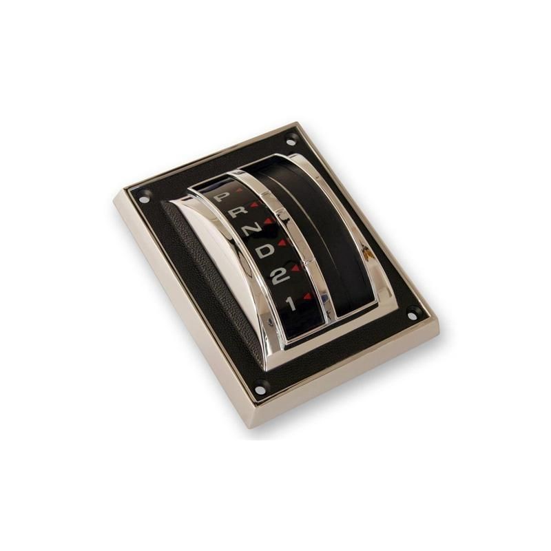 FORD MUSTANG 1967-1968 SUPPORT CACHE LEVIER DE BOITE AUTOMATIQUE shift selector bezel with dial and seal ACP FM-BS020A C7ZZ-7D39