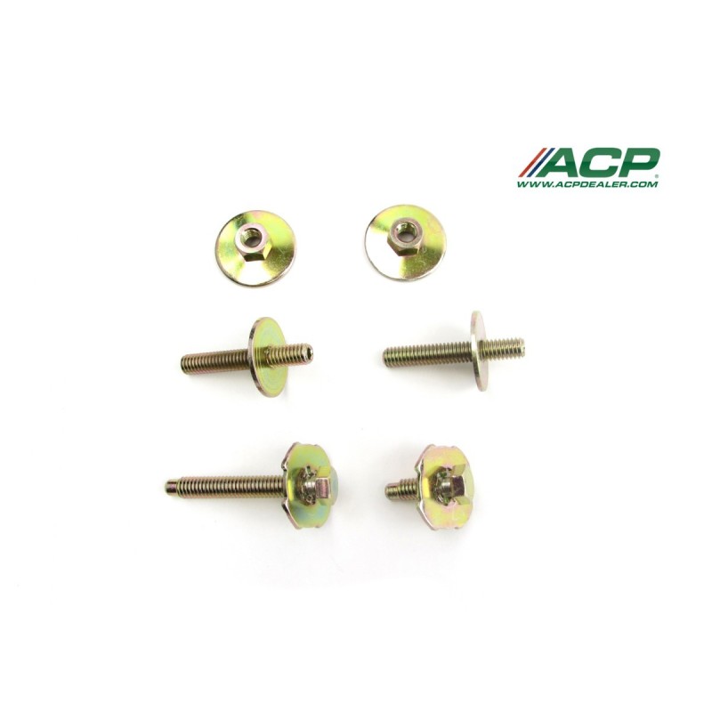 FORD MUSTANG 1965-1968 KIT DE VIS DE REGLAGE D INCLINAISON DE RAIL DE LEVE VITRE vent window frame bolt kit (6 pcs)