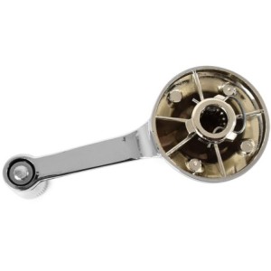 FORD MUSTANG 1964-1965 POIGNEE DE LEVE VITRE ARRIERE VERSION MAINTIEN CLIPS window handle chrome knob ACP FM-BW013B C4SZ-6323342