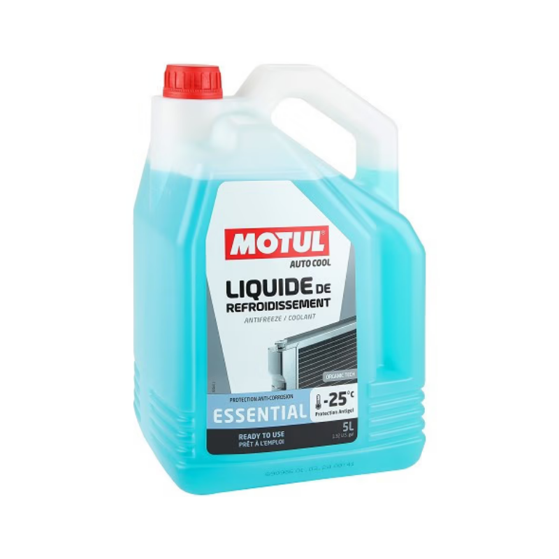 MOTUL Liquide de refroidissement radiateur ESSENTIAL -25°C 5 Litres (112827) (ancienne ref 111046)