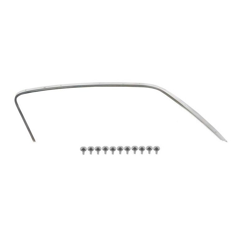 FORD MUSTANG 1964-1968 (réduire retour sur 1964 a 1966) FASTBACK RAIL INOX DE JOINT DE GOUTTIERE GAUCHE COTE CONDUCTEUR Roofrail