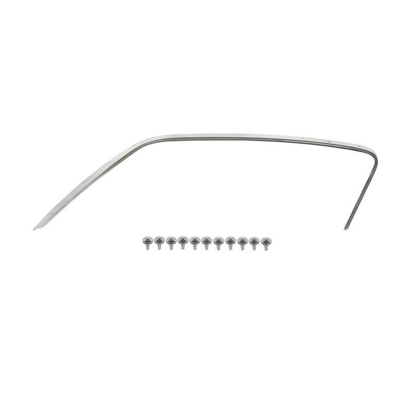 FORD MUSTANG 1964-1968 (réduire retour sur 1964 a 1966) FASTBACK RAIL INOX DE JOINT DE GOUTTIERE DROIT COTE PASSAGER Roofrail We