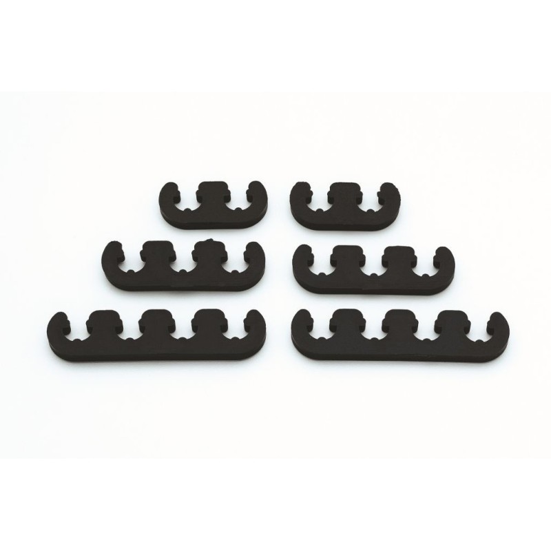 SEPARATEUR DE CABLES DE BOUGIES D ALLUMAGE NOIR PLASTIC wire separators black Mr Gasket 9728
