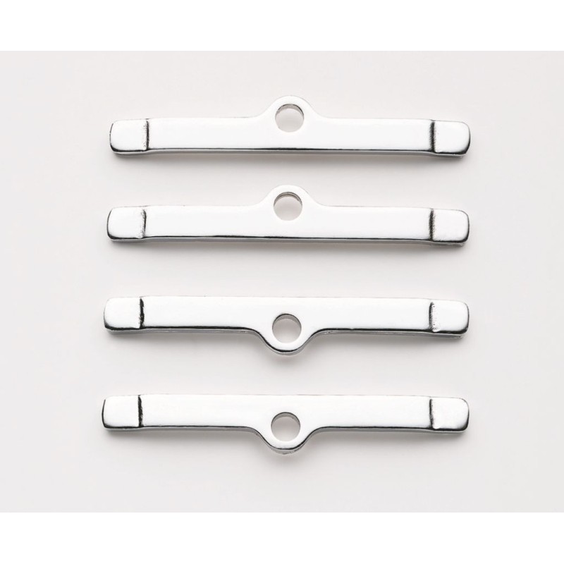 CALES D APPUI DE CACHE CULBUTEURS LARGE valve cover clamps chrome Mr Gasket 9817