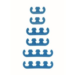 SEPARATEUR DE CABLES DE BOUGIES D ALLUMAGE BLEU PLASTIC wire separators blue Mr Gasket 9877