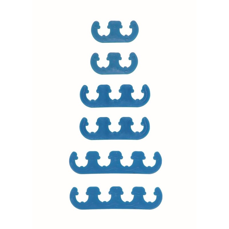 SEPARATEUR DE CABLES DE BOUGIES D ALLUMAGE BLEU PLASTIC wire separators blue Mr Gasket 9877