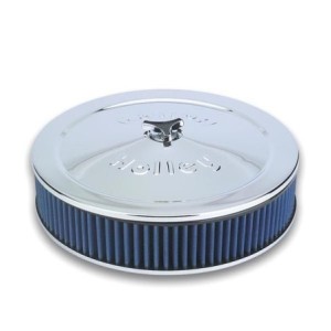 FILTRE A AIR CHROME AVEC FILTRE REUTILISABLE POWERSHOT ASSY 14 POUCES HAUTEUR 7.62 CM air cleaner HOLLEY 120-146