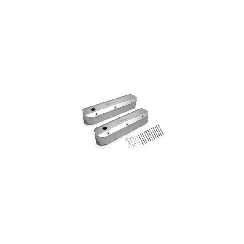 FORD MUSTANG 1964-1973 V8 260 289 302 351W PAIRE DE CACHE CULBUTEURS SNIPER FAB aluminium valve cover NAT SBF 260-351