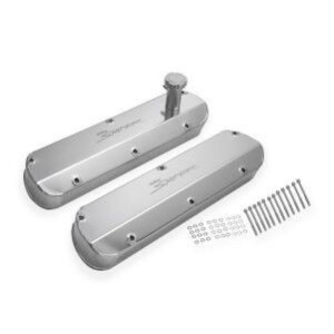 FORD MUSTANG 1964-1973 V8 260 289 302 351W PAIRE DE CACHE CULBUTEURS SNIPER FAB ALUMINIUM V/C TAPERED NAT SBF 260-351