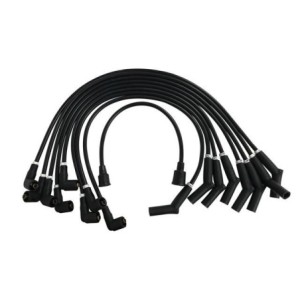 FORD MUSTANG 1964-1970 V8 289 302 CABLES D ALLUMAGE SOUS LICENCE FORD 8 cylinder 8mm Ford Logo Ignition Wires Black SCOTT DRAKE