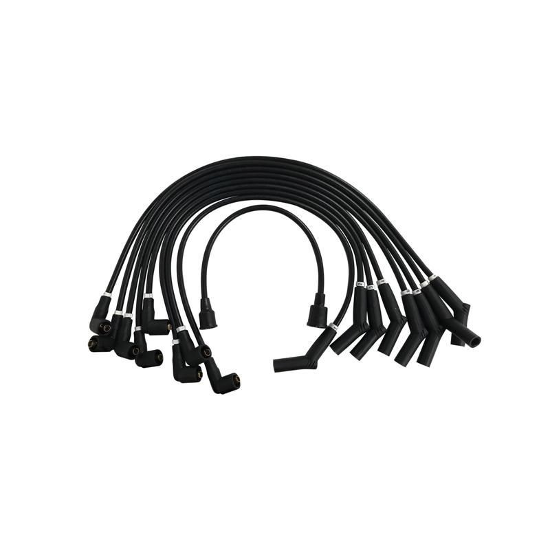 FORD MUSTANG 1964-1970 V8 289 302 CABLES D ALLUMAGE SOUS LICENCE FORD 8 cylinder 8mm Ford Logo Ignition Wires Black SCOTT DRAKE