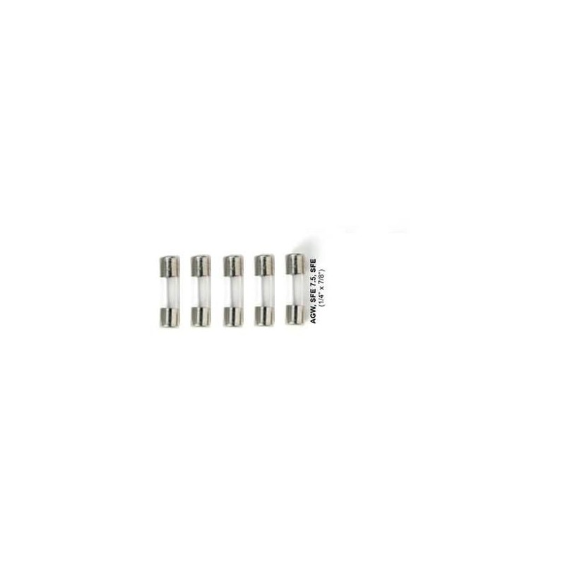 FORD MUSTANG 1964-1973 FUSIBLE SFE712 7.5A SFE7.5 1/4 x 7/8 (longueur ~22 mm) UNE BOITE DE 5 FUSIBLES