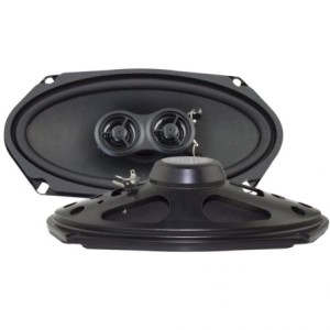 FORD MUSTANG 1965-1968 PAIRE DE HAUT-PARLEURS PORTIERES DELUXE 4 X 8 POUCES Door speakers deluxe RETROSOUND R-483N