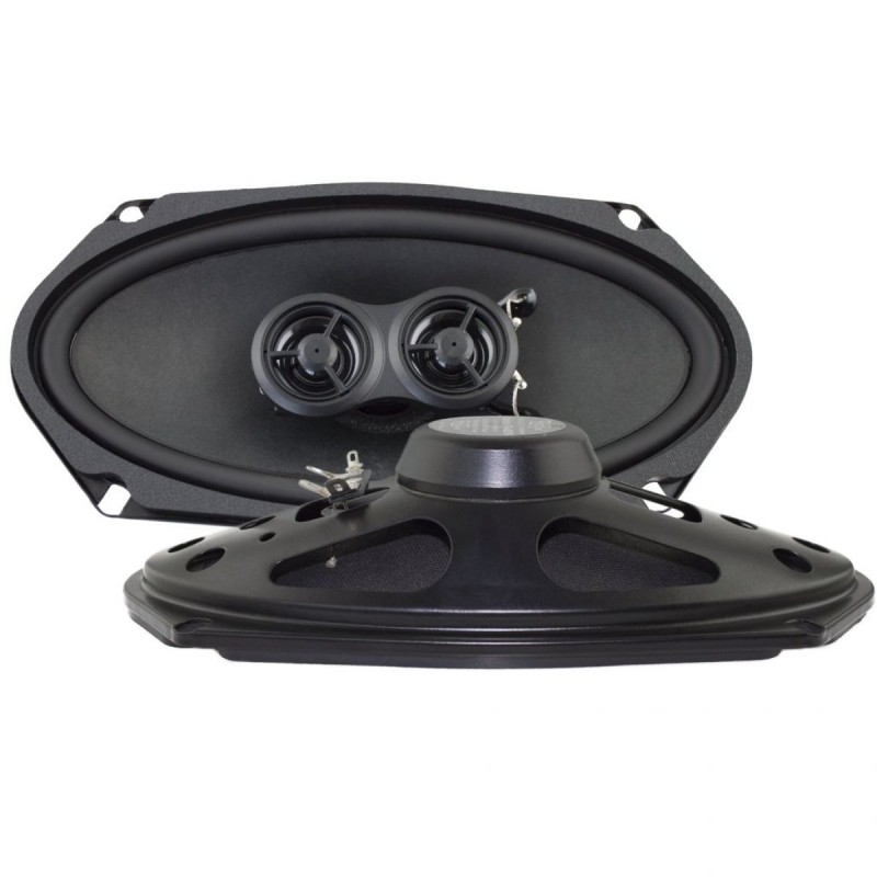 FORD MUSTANG 1965-1968 PAIRE DE HAUT-PARLEURS PORTIERES DELUXE 4 X 8 POUCES Door speakers deluxe RETROSOUND R-483N