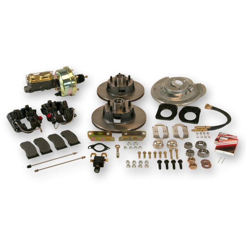FORD MUSTANG 1964-1966 KIT DE FREINAGE DE CONVERSION ASSISTE AUTOMATIQUE AVEC MAITRE CYLINDRE Disc brake conversion kit with mas