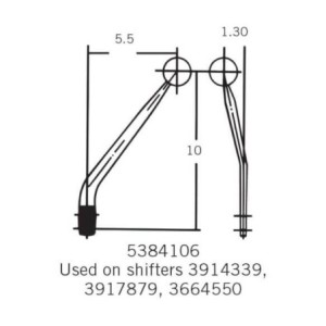 FORD MUSTANG 1965-1970 LEVIER DE VITESSES ALUMINIUM T5 T56 TKO600 Replacement Competition Plus Upper Stick - 3/8 - 16 threads HU
