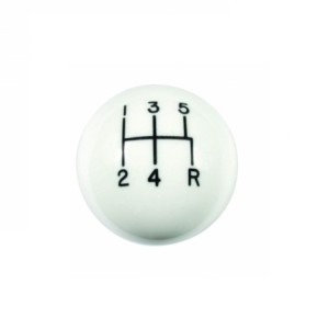 FORD MUSTANG 1965-1970 BOULE DE LEVIER DE VITESSES BLANC 5 VITESSES T5 TKO600 Shift Knob White 5 Speed 3/8 - 16 Threads HURST 16