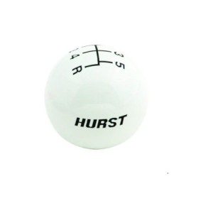 FORD MUSTANG 1965-1970 BOULE DE LEVIER DE VITESSES BLANC 5 VITESSES T5 TKO600 Shift Knob White 5 Speed 3/8 - 16 Threads HURST 16