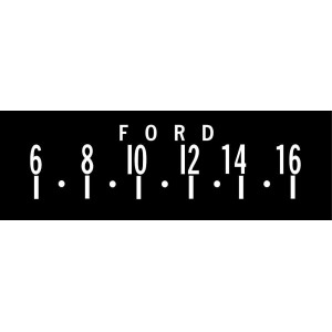 FORD MUSTANG 1964-1973 STICKERS X3 ECRAN AUTORADIO RETROSOUND REF SCP07
