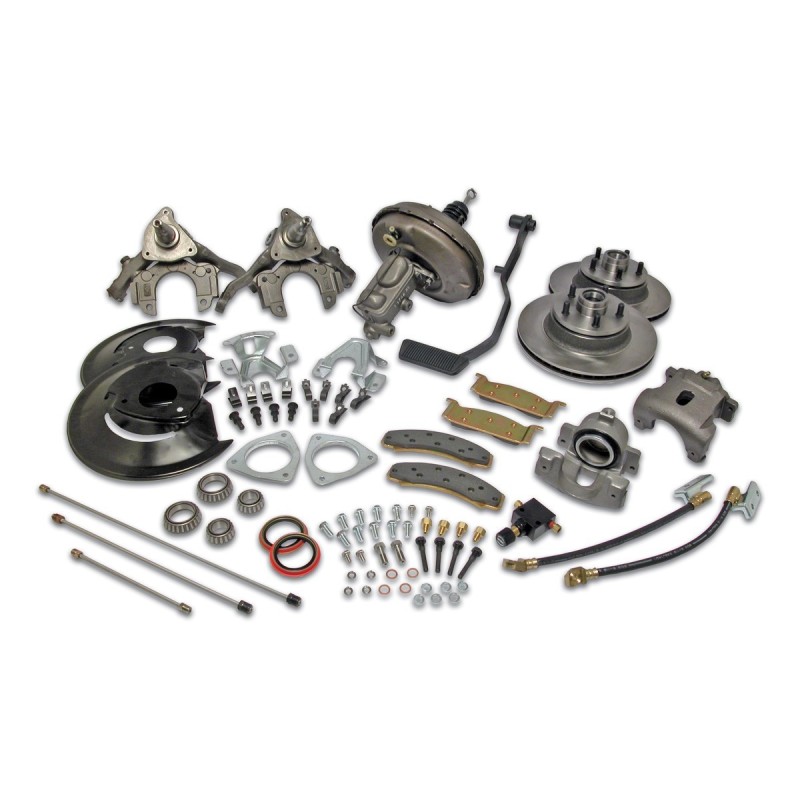 FORD MUSTANG 1968-1969 V8 BOITE AUTOMATIQUE CONVERSION DE TAMBOURS A KIT FREINS A DISQUES AVANT AVEC MAITRE CYLINDRE ASSISTE Dis