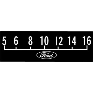 FORD MUSTANG 1964-1973 STICKERS ECRAN AUTORADIO RETROSOUND REF SCP08