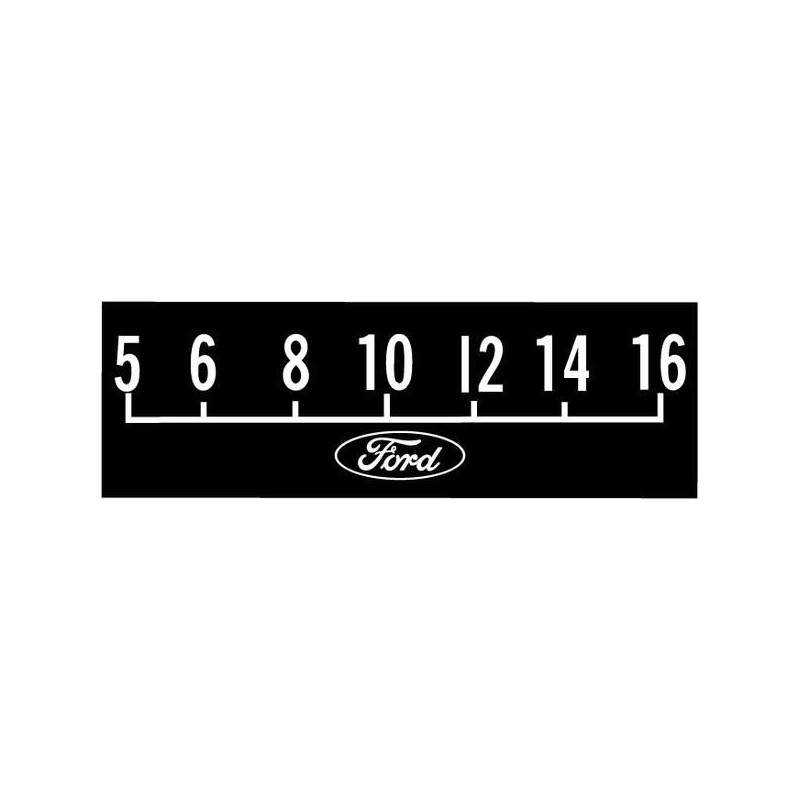 FORD MUSTANG 1964-1973 STICKERS ECRAN AUTORADIO RETROSOUND REF SCP08