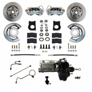 FORD MUSTANG 1971-1973 V8 KIT DE CONVERSION DE FREINAGE ASSISTE AVEC MAITRE CYLINDRE POUR BOITE AUTOMATIQUE Power Disc Brake Con