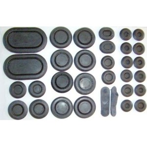 FORD MUSTANG 1964-1966 KIT DE BOUCHONS EN CAOUTCHOUC rubber plug kit DANIEL CARPENTER 376566 C5ZZ-6511135-K